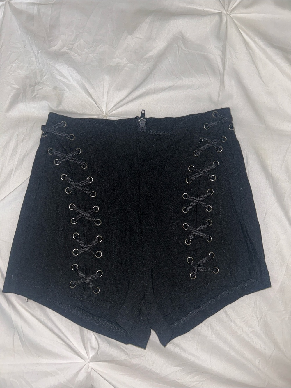 Spirit Halloween Pirate Costume Black Lace-Up Women’s Shorts